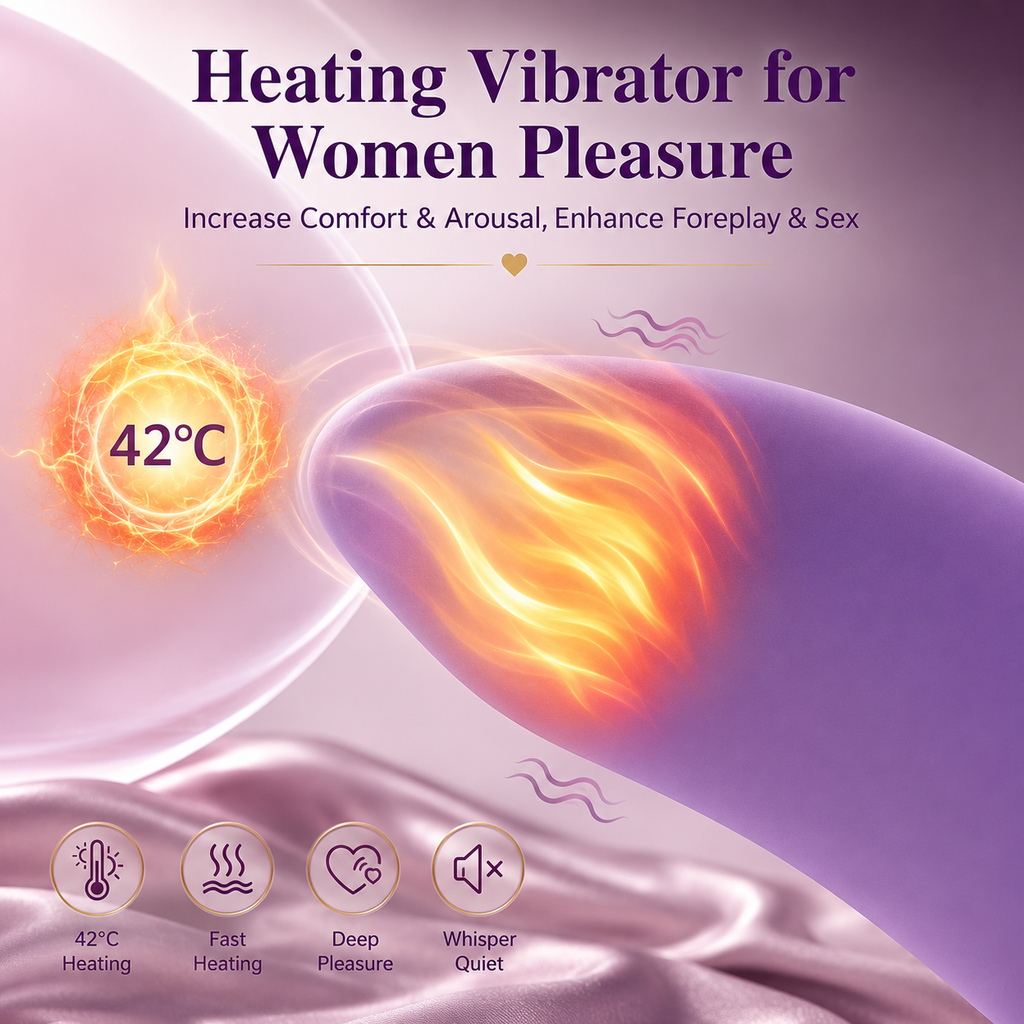 •Heating Vibrator, Women Pleasure•