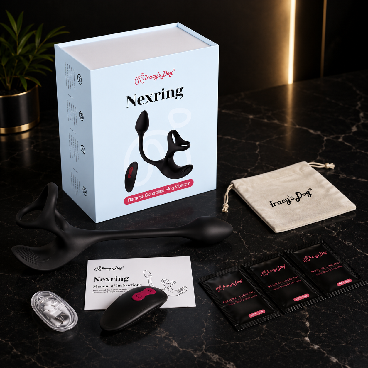 •Prostate Massager Vibrating Cock Ring•