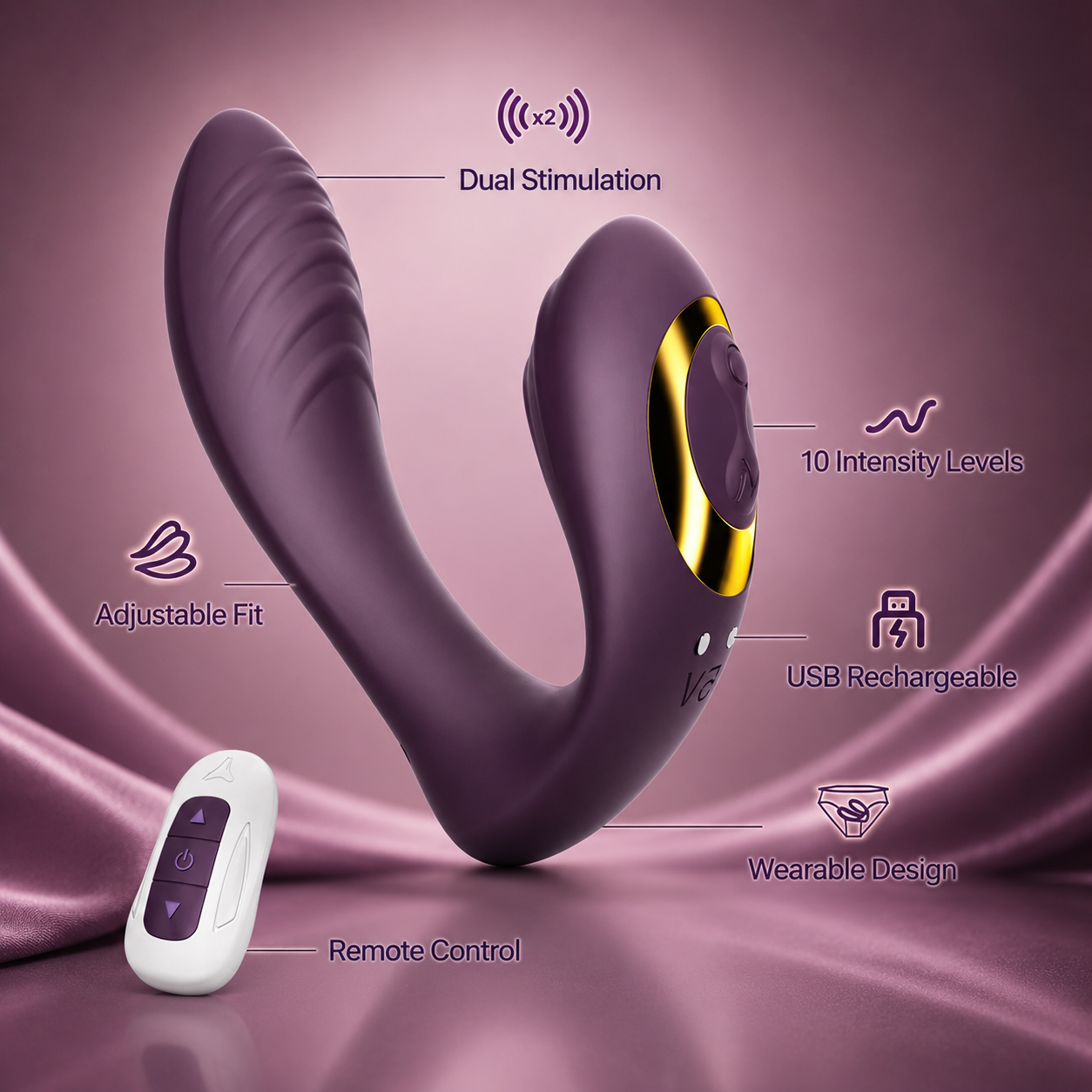•Wearable Clitoral G Spot Vibrator•